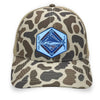 Slough and balsa trucker hat with a detailed acrylic blue marlin patch on the front. Features a breathable mesh back and an adjustable snapback closure. The curved bill provides shade, making it perfect for fishing, boating, and coastal adventures