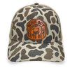 Slough Lost Hat Co. Slate hat with Sun’s Out Guts Out leather patch – low-profile dad bod hat for outdoors